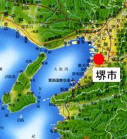 堺市の周辺地図