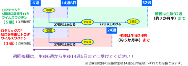 ロタ　接種スケジュール
