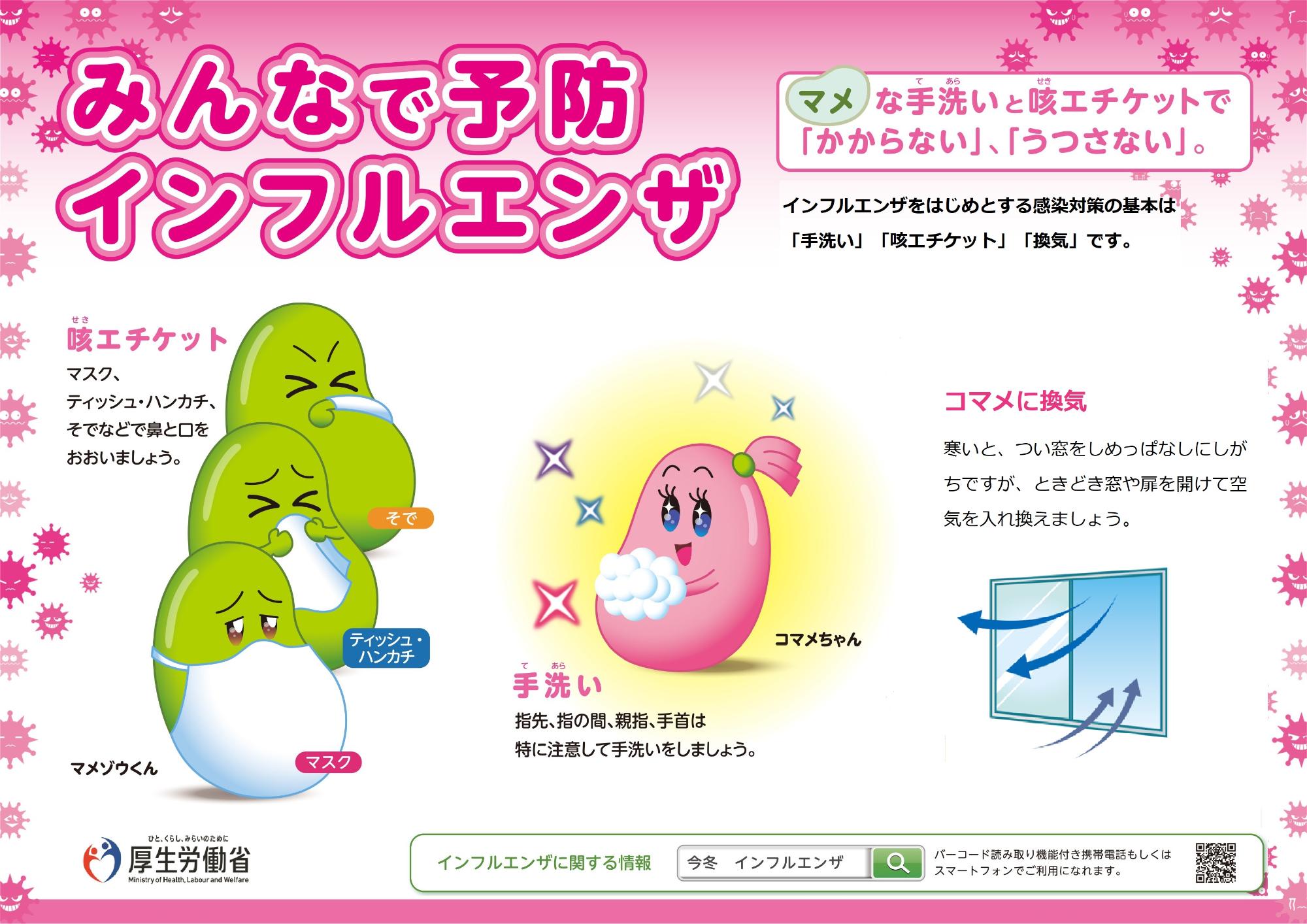 インフルエンザ予防啓発ポスター