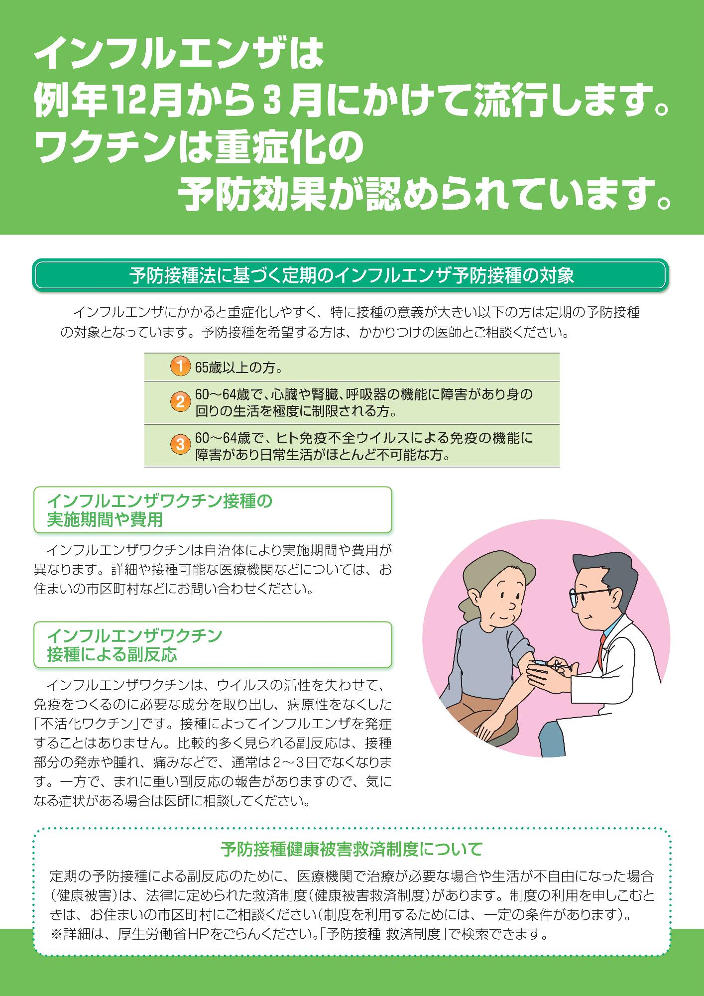 高齢者インフルエンザワクチン２