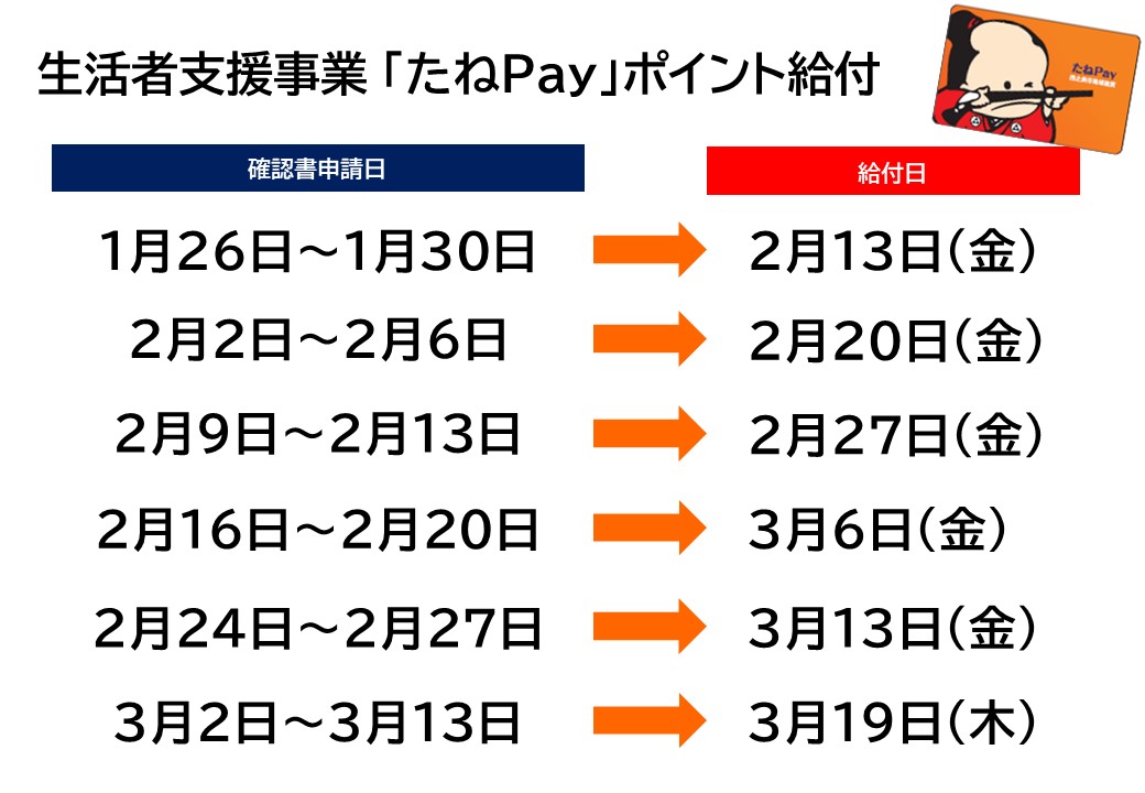 給付スケジュール