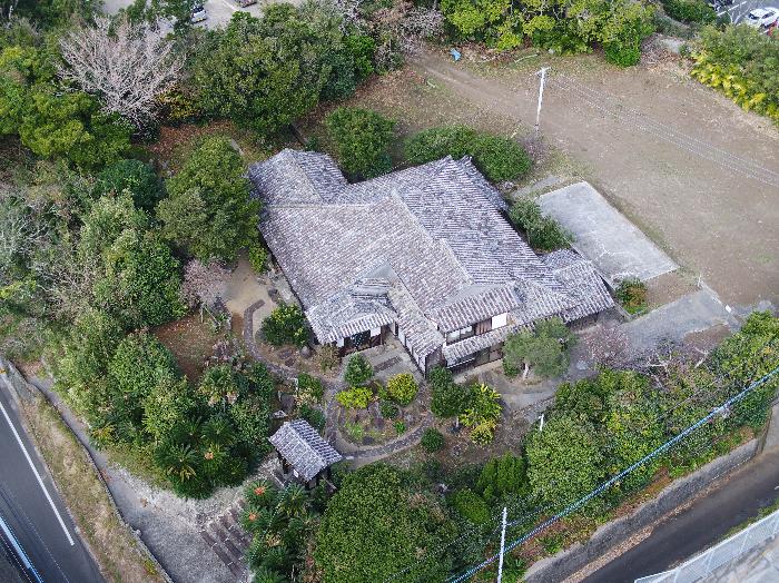 旧上妻家住宅ドローン画像　2022年